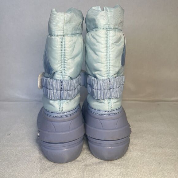 Sorel Flurry Winter Snow Boots Disney Frozen Elsa Purple Blue Toddler Girls 8 - Picture 4 of 8